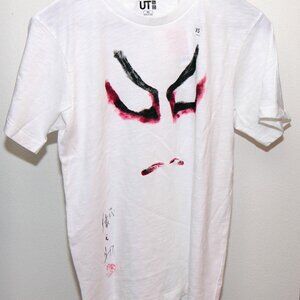 NEW NWT Uniqlo X Shochiku Kabuki Tee White Face Small